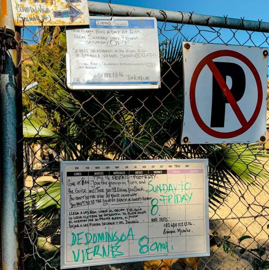 Baja California Sur Mexiko Wanderstart für Mount Solmar