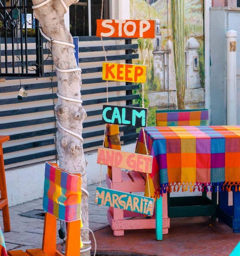 Bar am Hauptplatz in Loreto Baja California Sur Mexiko