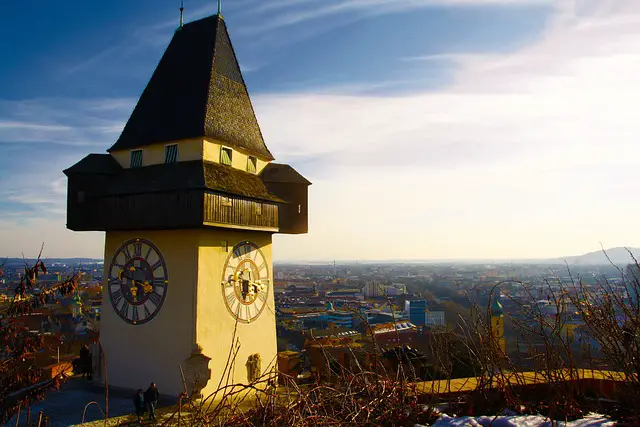 Österreich Uhrturm Graz