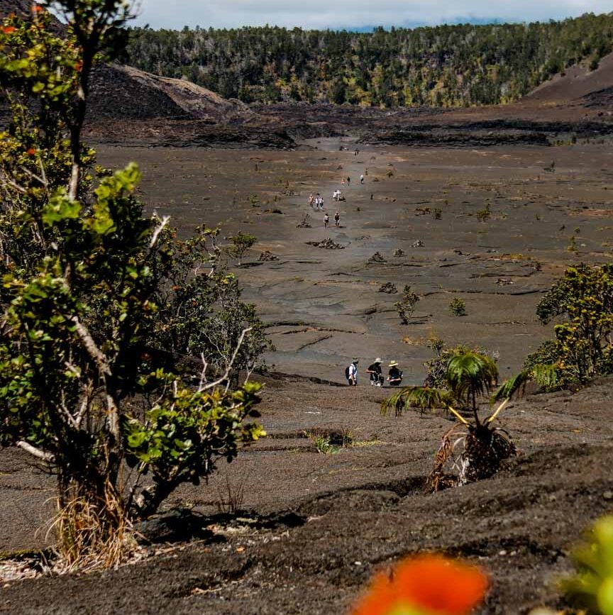 Big Island Hawaii Volcano Nationalpark Kilauea Iki Trailhead