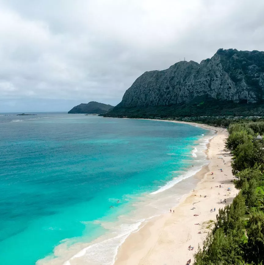 Oahu Hawaii Strände Waimanalo Beach