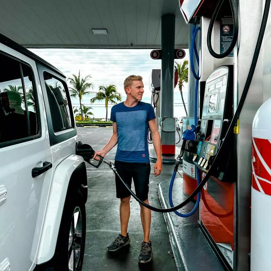 Tanken in Hawaii