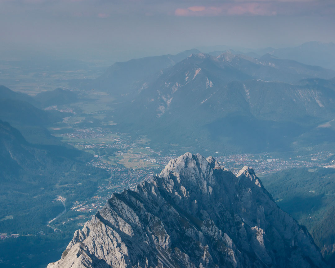 ausblick auf der zugspitze