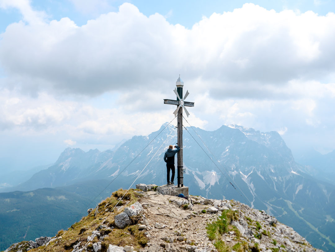 ausblick vom berggipfel daniel