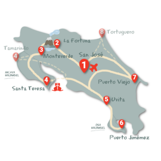 Costa Rica Reise 4 geniale Reiserouten für deinen Roadtrip! Blog