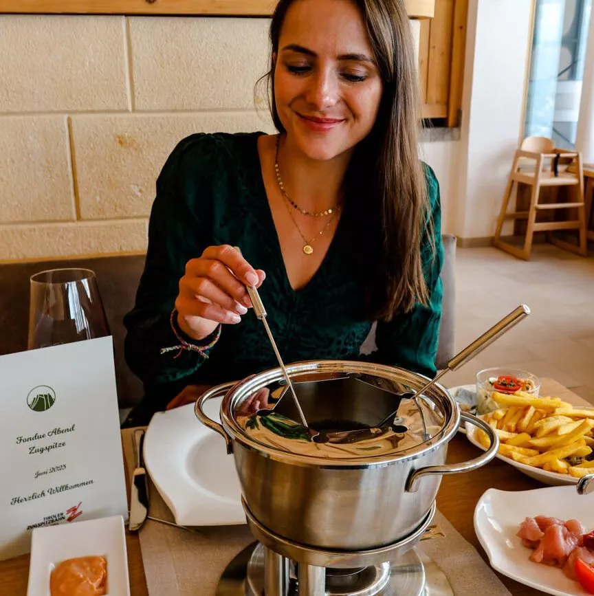 Fondue Abend auf der Zugspitze