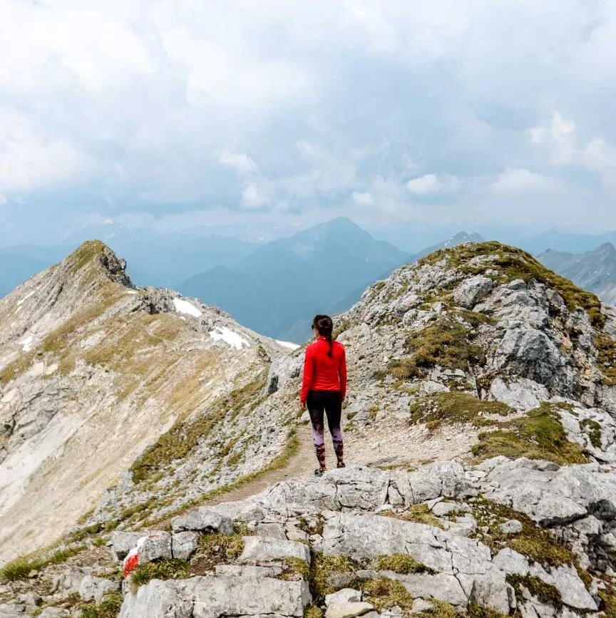 Grat zwischen Ups Spitze und Daniel