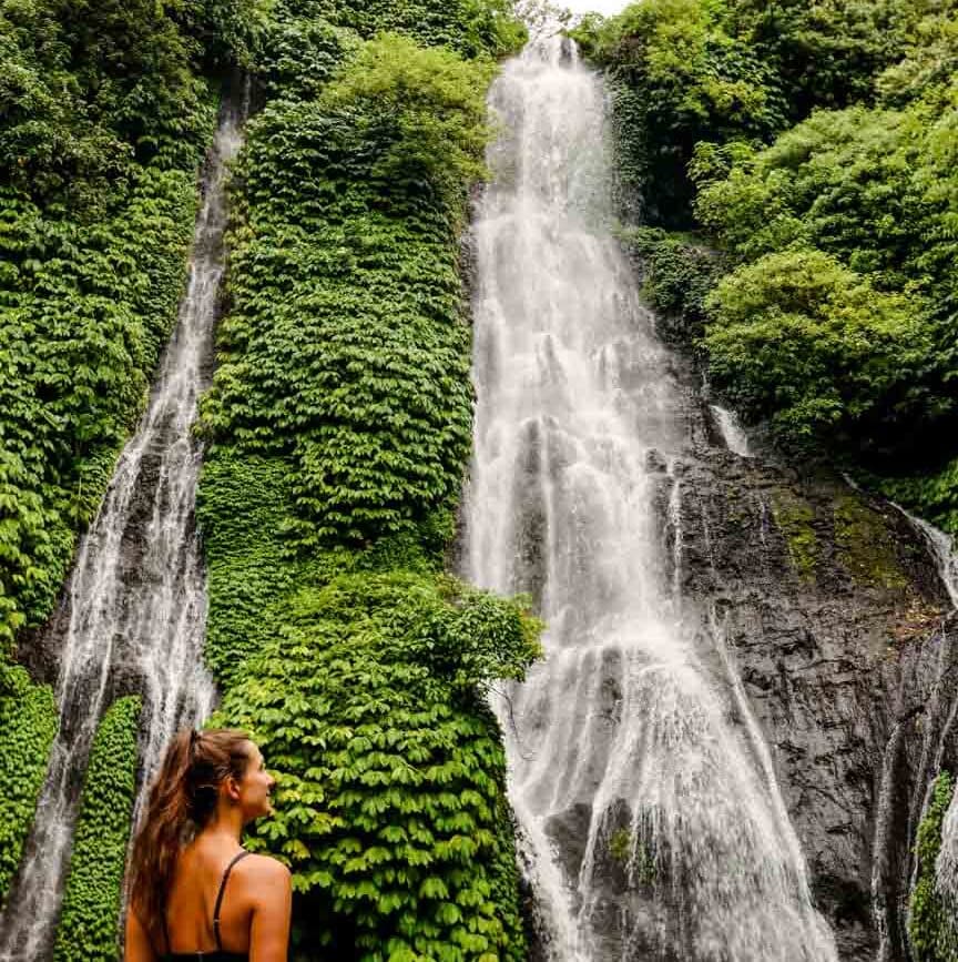 indonesien bali munduk Banyumala Twin Waterfall