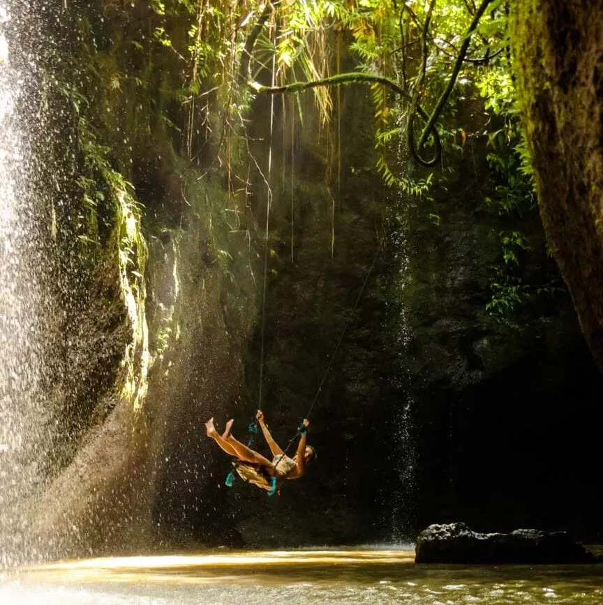 indonesien bali ubud goa rang reng waterfall indonesien bali ubud goa rang reng waterfall