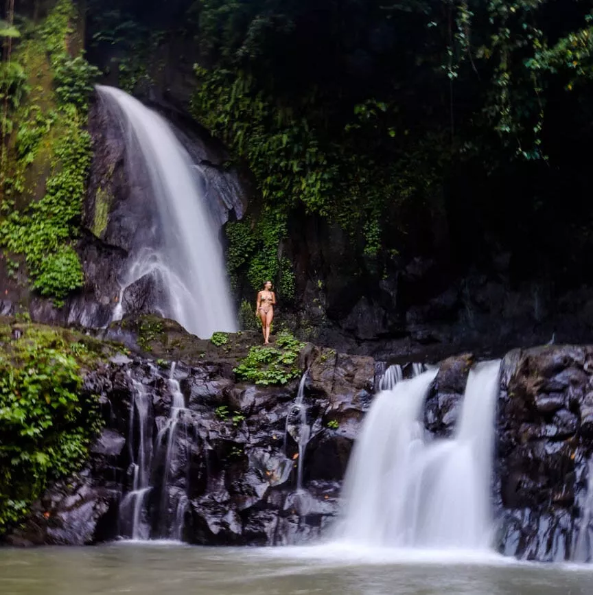 indonesien bali ubud taman sari waterfall indonesien bali ubud taman sari waterfall