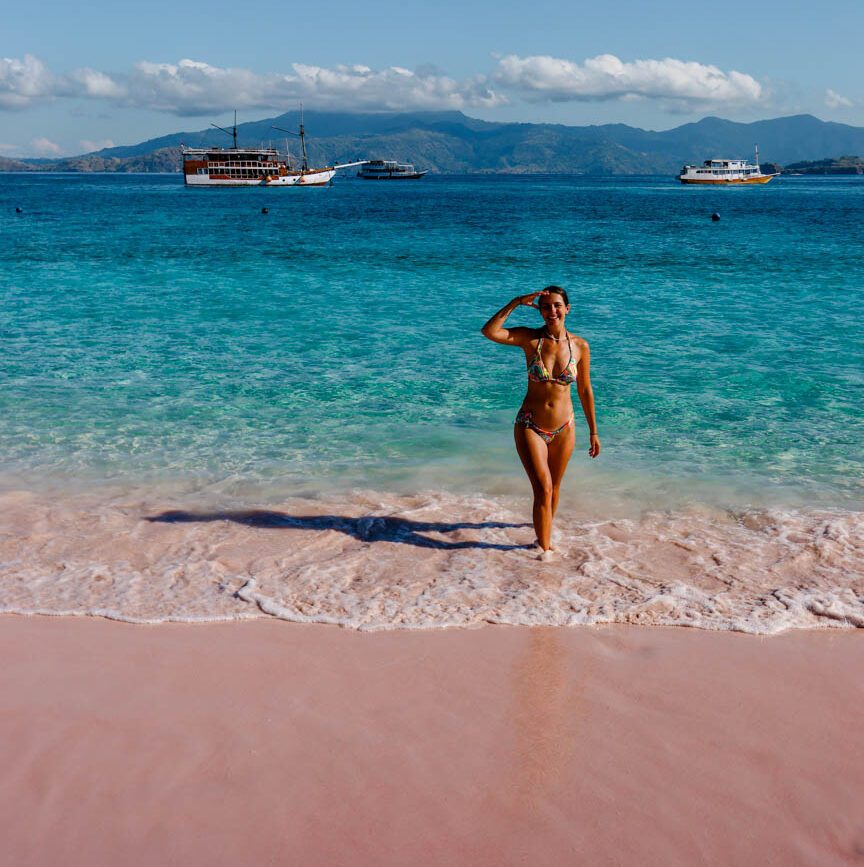 indonesien komodo pink beach