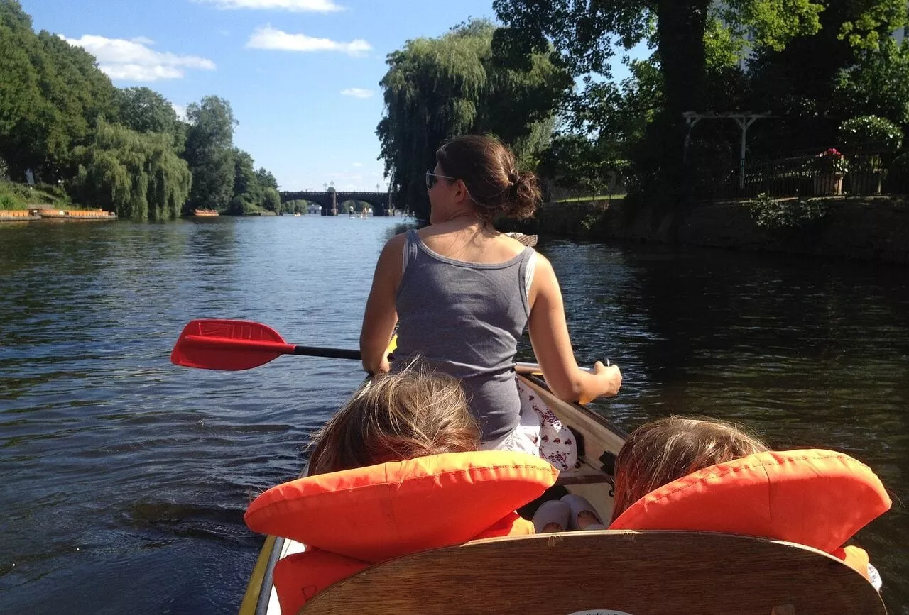 Paddeln auf der Alster