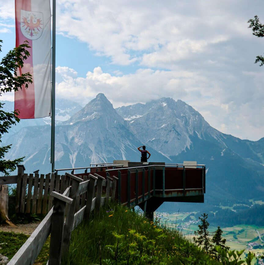 panorama plattform bei der tuftl alm