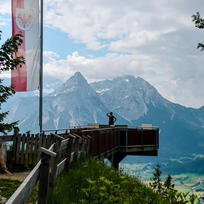 Panorama Plattform bei der Tuftl Alm