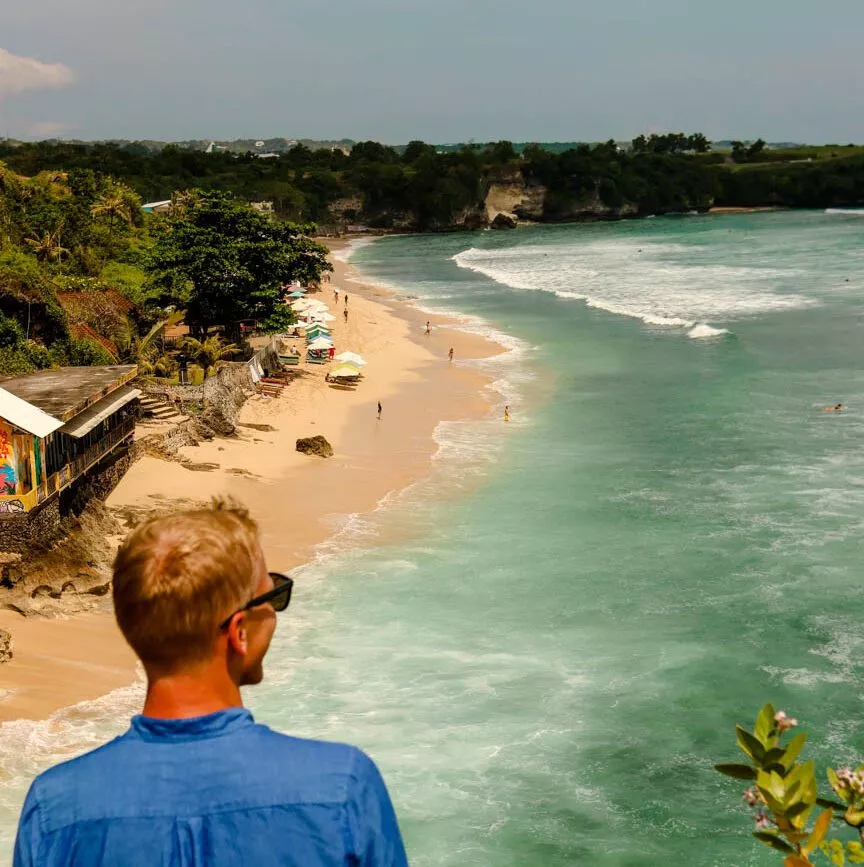 Aussichtspunkt Balangan Beach Uluwatu Bali