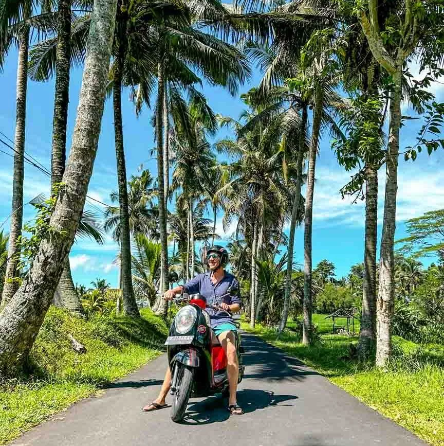 bali roller fahren bei ubud