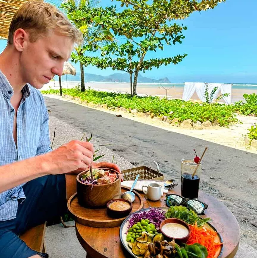 indonesien lombok essen amber beach resort