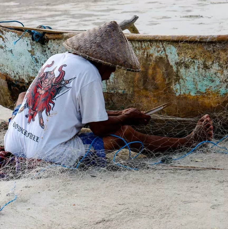 indonesien lombok fischer