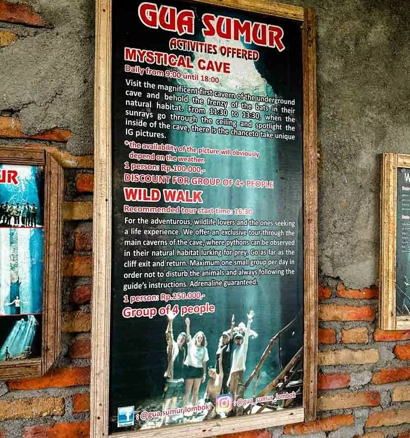 indonesien lombok fledermaushoehle