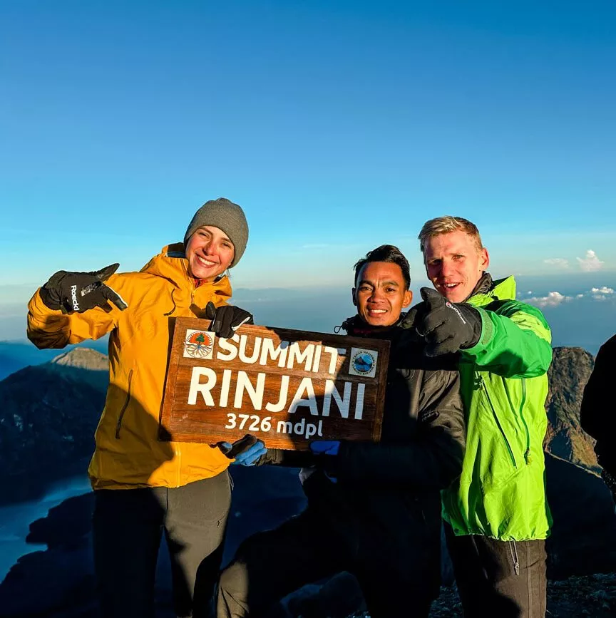 indonesien lombok gipfelbild auf dem rinjani