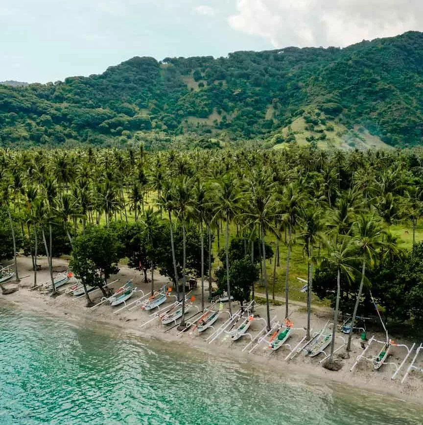 indonesien lombok pantai kecinan