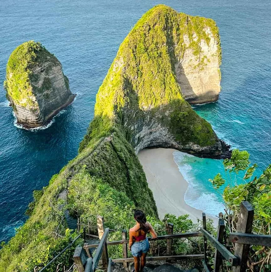 nusa penida bali kelingking beach von oben