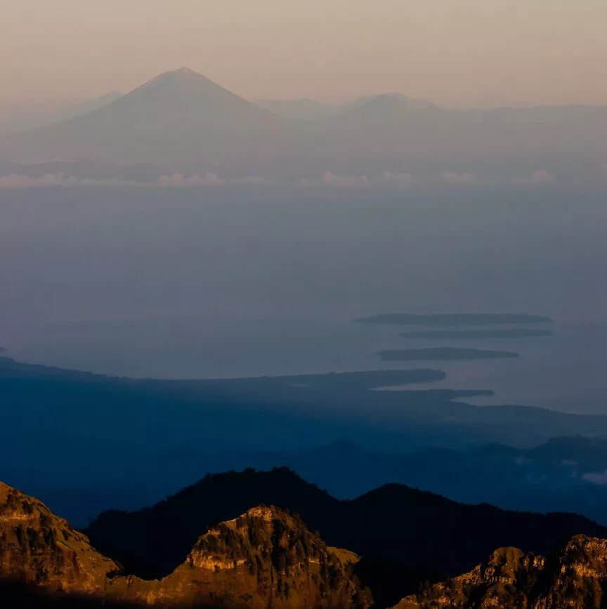 Rinjani Trekking Lombok Ausblick auf Gili Inseln