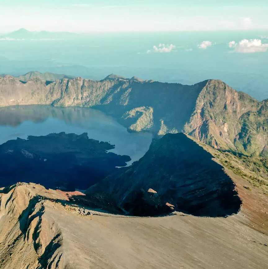 Rinjani Trekking Lombok Ausblick vom Gipfel