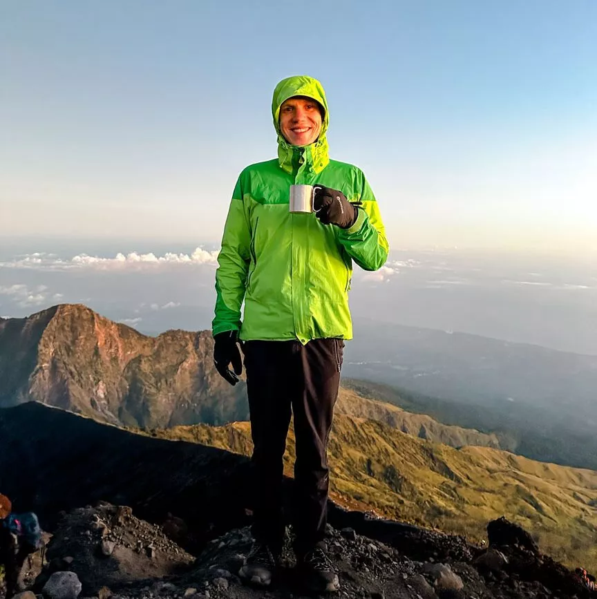 Rinjani Trekking Lombok Sonnenaufgang am Gipfel