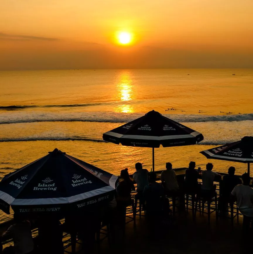 Suluban Beach Sonnenuntergang Uluwatu Bali