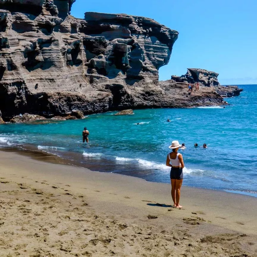 Hawaii Big Island Green Sand Beach