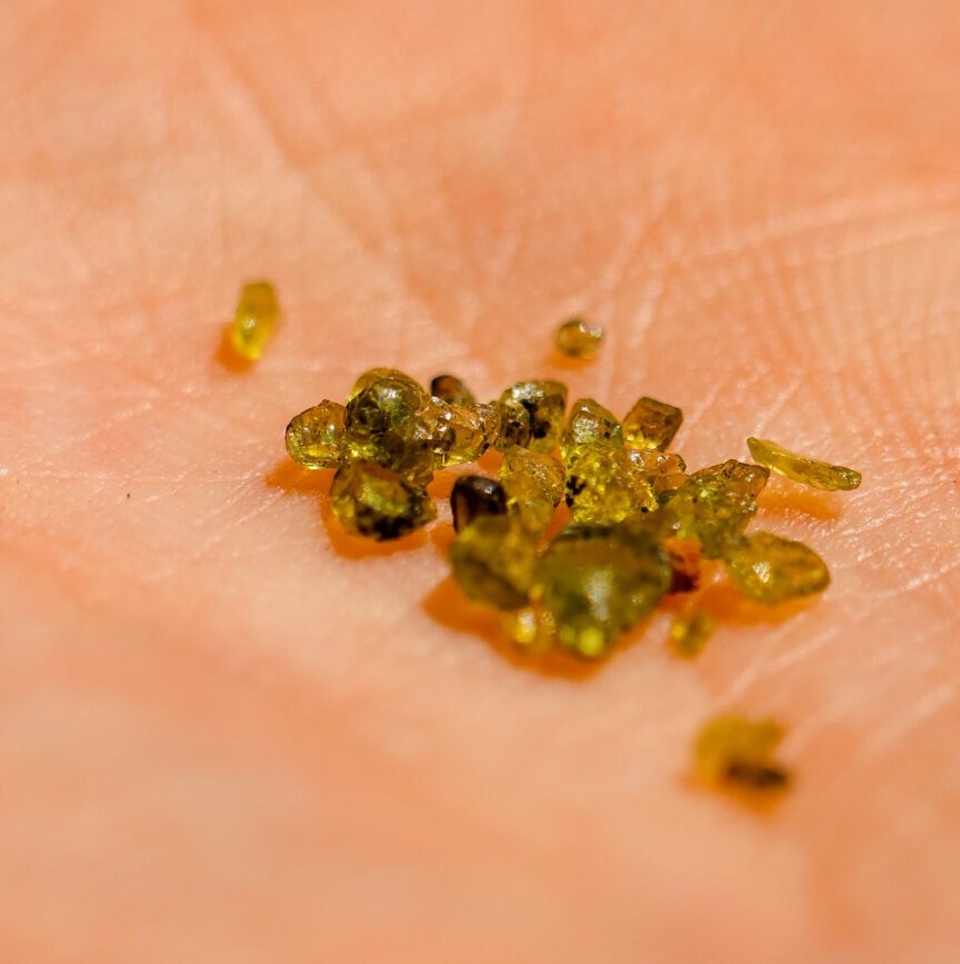 Hawaii Big Island grüne Sandkörner