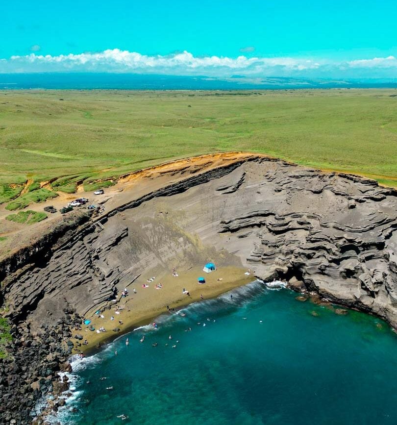 Hawaii Big Island Papakōlea Green Sand Beach