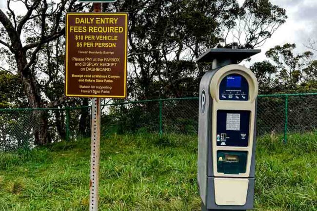 kauai hawaii parkautomat kokee state park