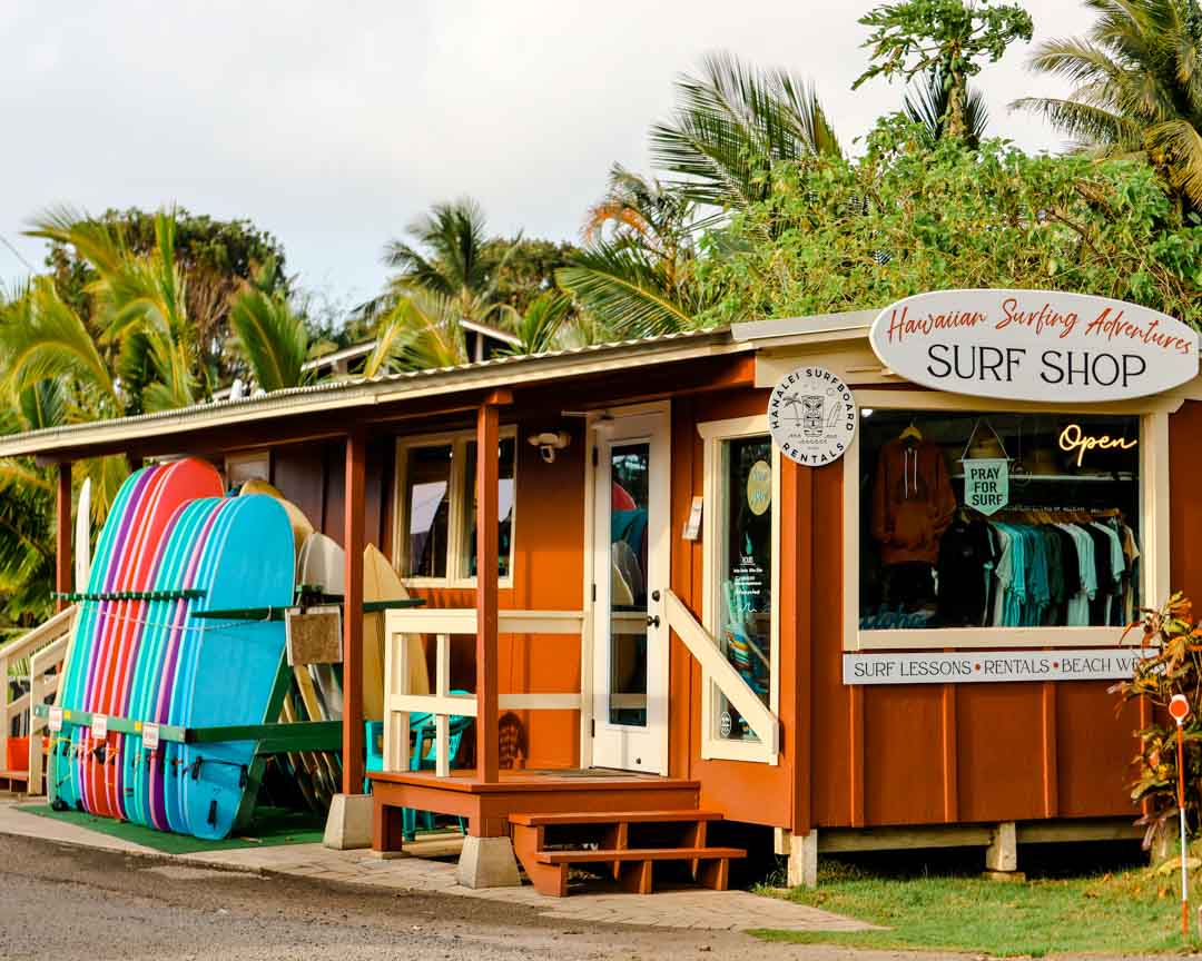 Kauai Hawaii Surf Shop Hanalei
