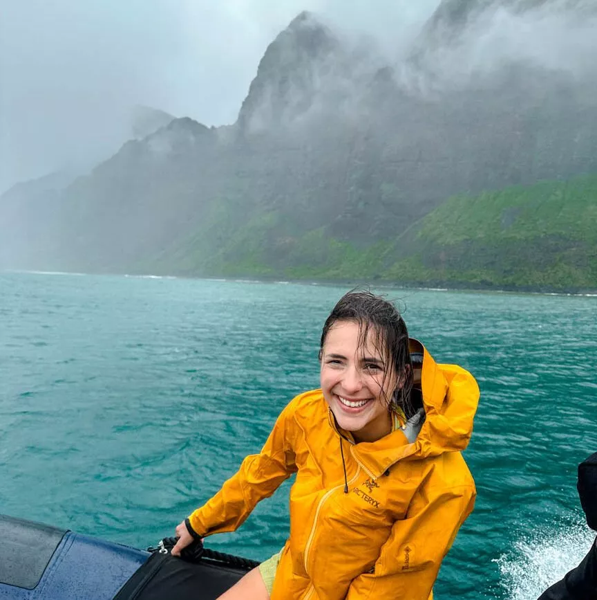 Kauai Hawaii Zodiac Tour bei Regen