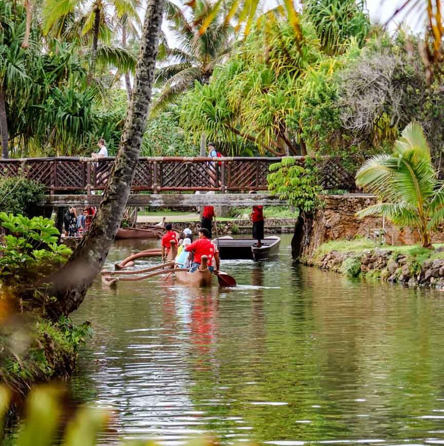 Oahu Hawaii Bootsfahrt im Polynesian Culture Center