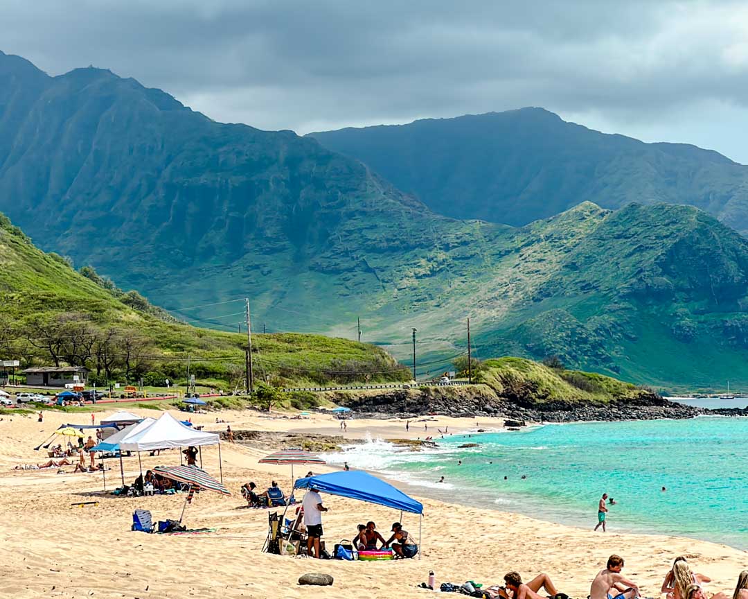 oahu hawaii keaau beach