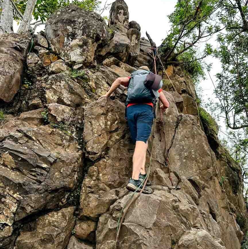 Oahu Hawaii Kletterei Olomana Ridge Trail