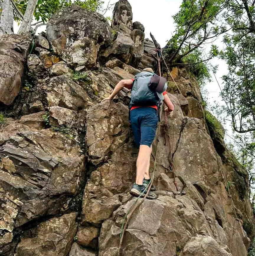 oahu hawaii kletterei olomana ridge trail 2