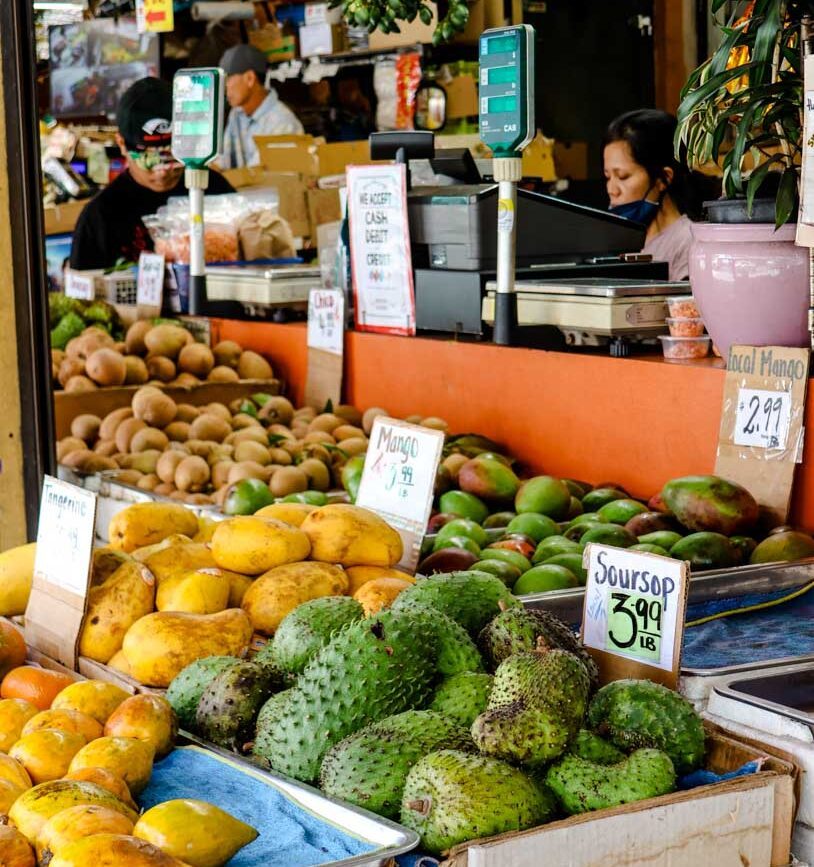 Oahu Hawaii Obststand Chinatown