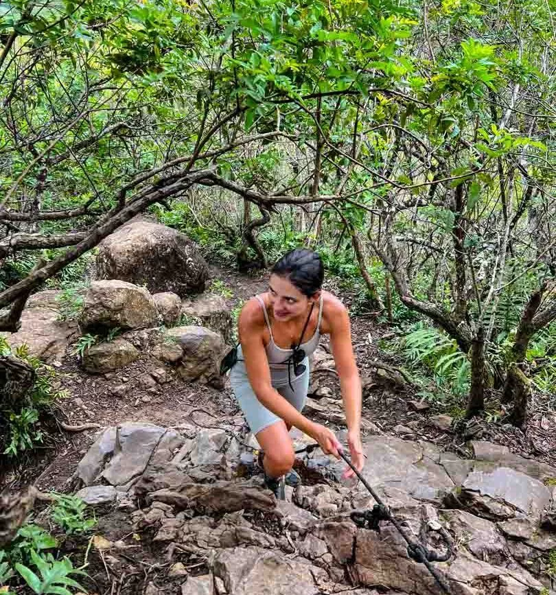 oahu hawaii olomana ridge trail