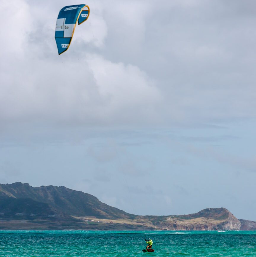 Oahu Hawaii Windsurfer am Kailua Beach