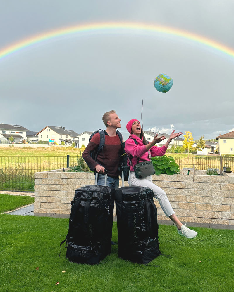 Rollkoffer Weltreise