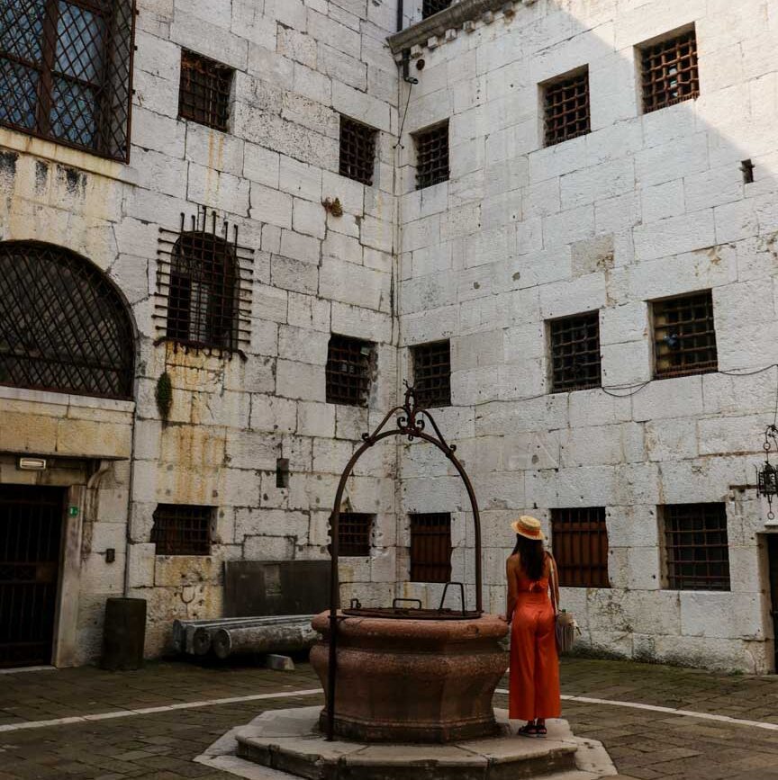 Venedig Dogenpalast Gefängnis Innenhof