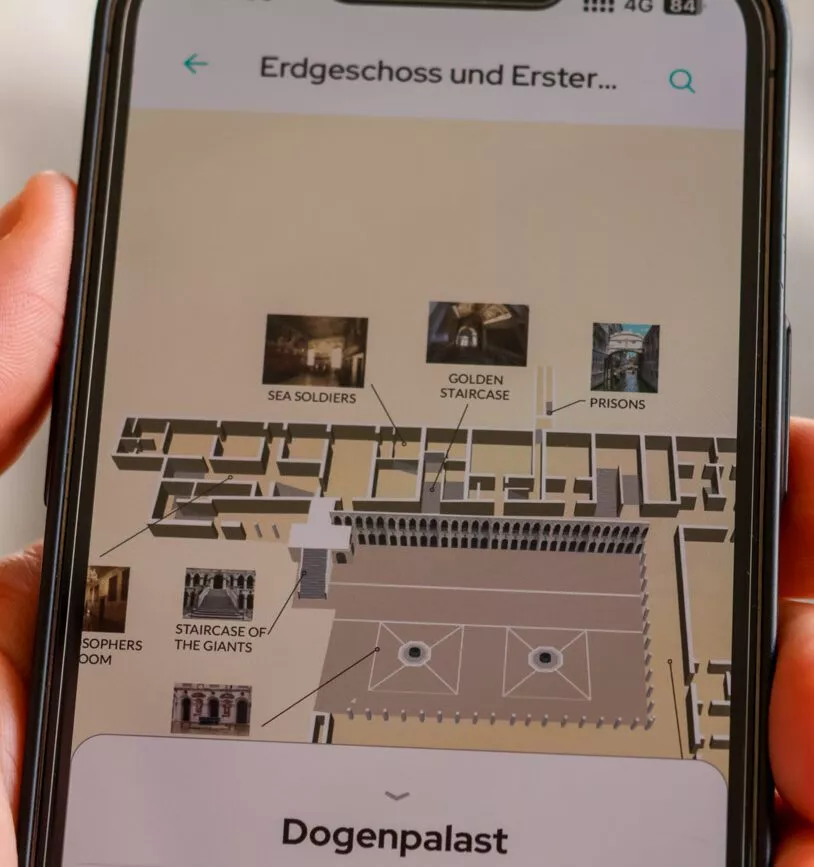 venedig dogenpalast karte im audioguide