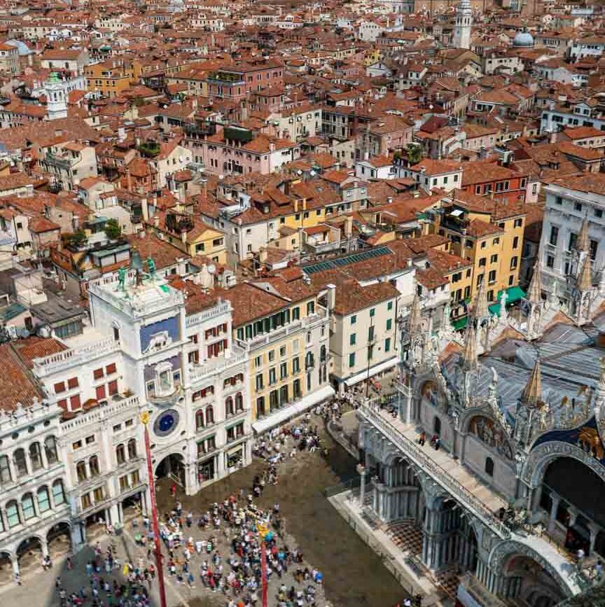 Venedig Markusdom Ausblick Glockenturm