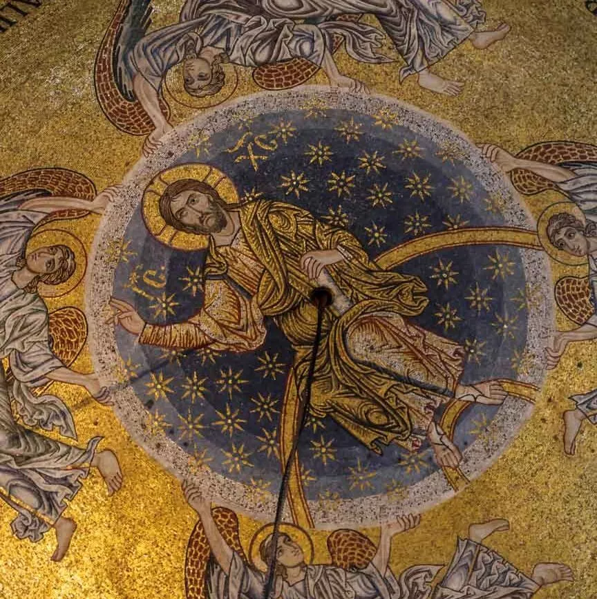 venedig markusdom goldenes mosaik in der kuppel