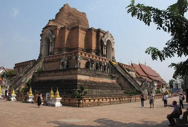 Thailand Chiang Mai Wat Chedi Luang Tempel