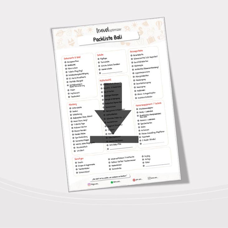 Bali Packliste PDF download